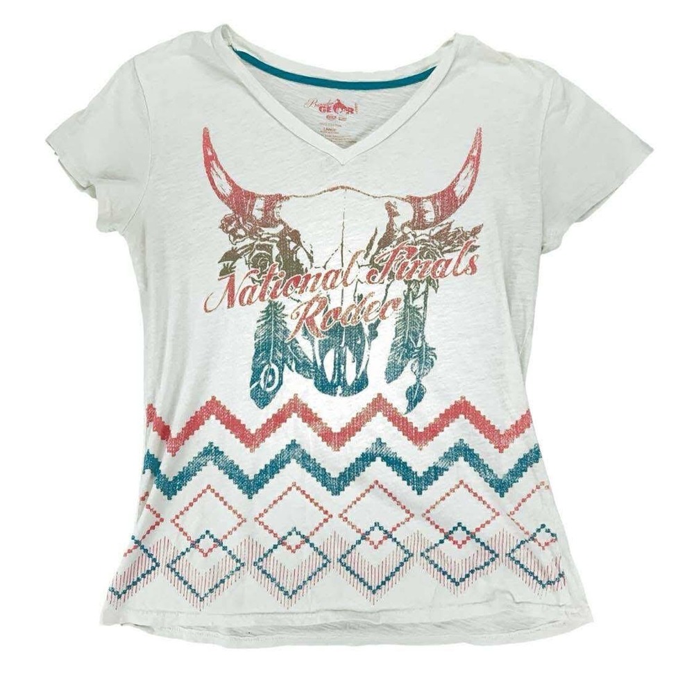 Prorodeo Gear National Finals Rodeo NFR T-Shirt‎ Western Cowgirl Large Vintage